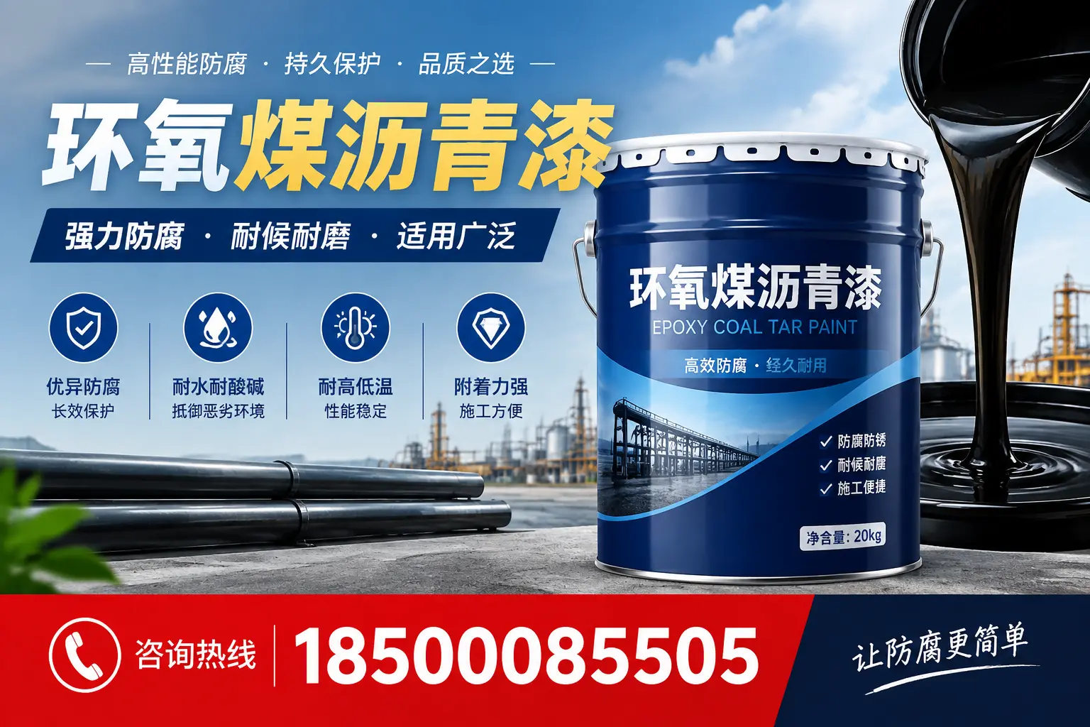 环氧煤沥青漆在不同气候条件下的表现分析,淄博适用性